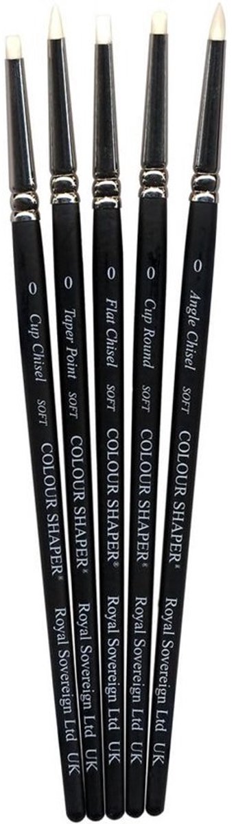 Zacht Ivoor Schilder Set - 5 Stuks (Maat 0)