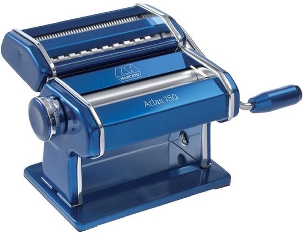 Pasta Machine Atlas - Made in Italy - Hand Crank with Cutter and Instructions
