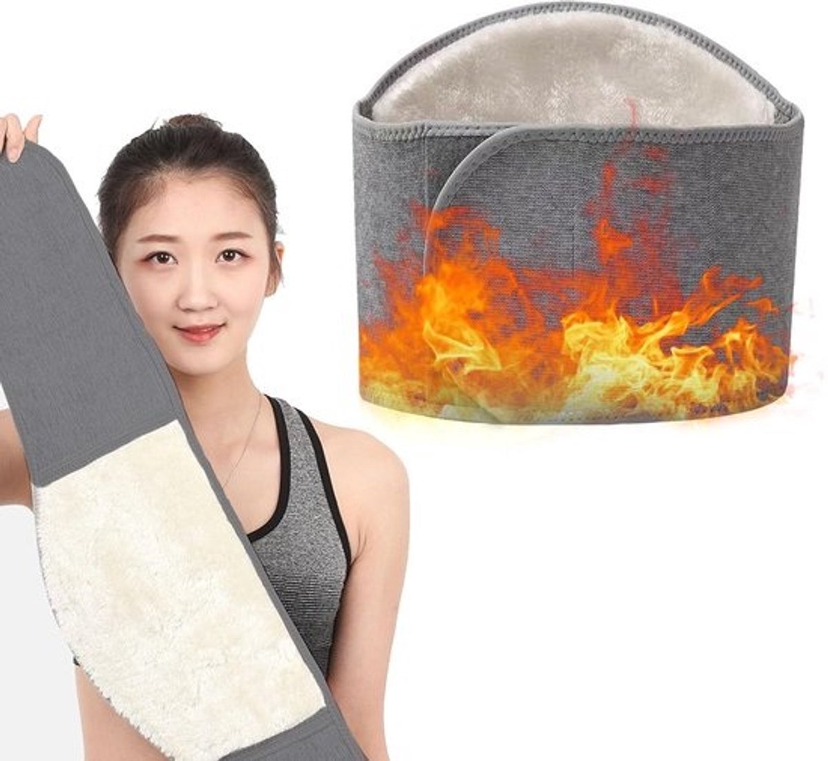 Extra Warme Niergordel met Pluche Voering - Verstelbare Rugsupport voor Winter & Pijnverlichting