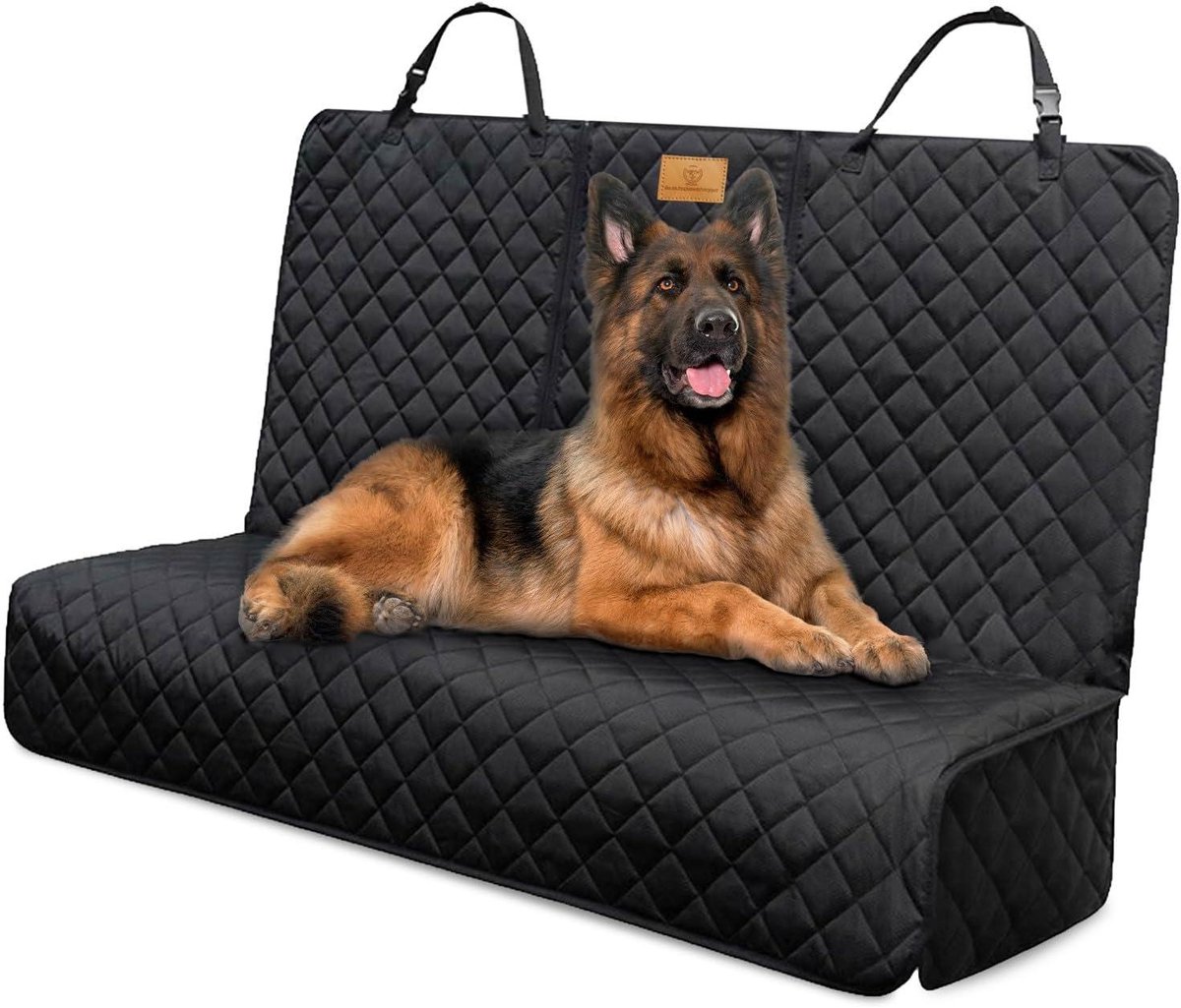 Honden Autostoelhoes - Beschermhoes Bank - Reizen met Huisdier - Waterdicht Krasbestendig - 143 cm Breed - Zwart