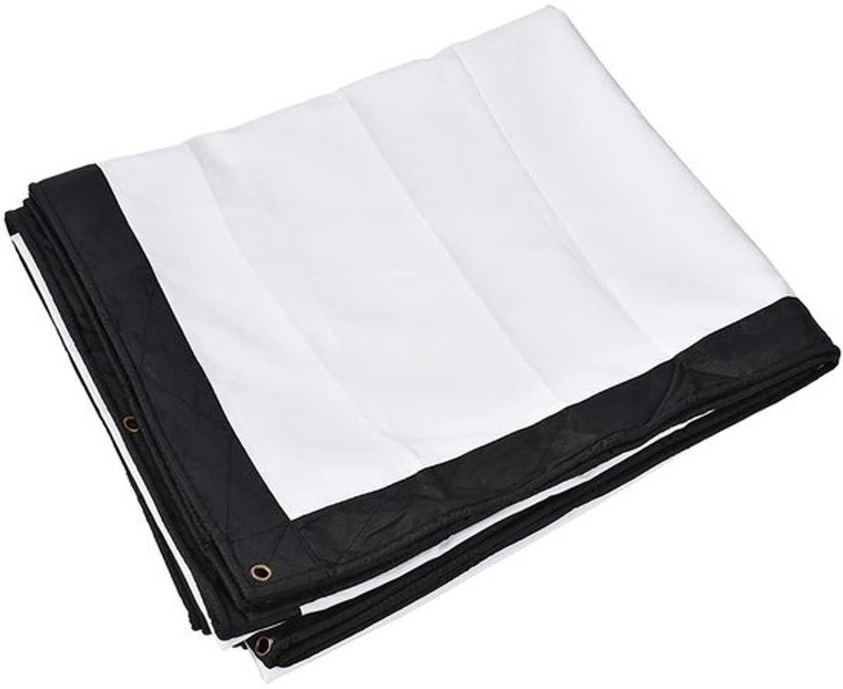 Dailygoody - 200 Inch Projectiescherm - Buitenfilm - Opvouwbaar - Wit - Wandmontage - Geschikt voor School en Home Theater - 16:9