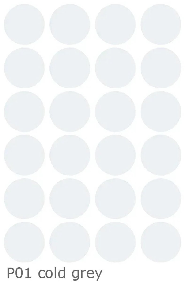 Lilipinso muursticker basics reuze stippen, Kleur: Koud grijs