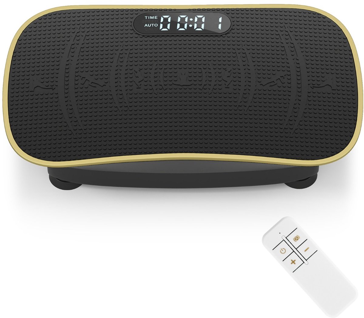 SureDeal® - Cardio fitne - Trilplaat - Snelheidsstanden - Afstandsbediening Triltrainer - Led display - 51,5x28,5x12 cm - Donkerbruin