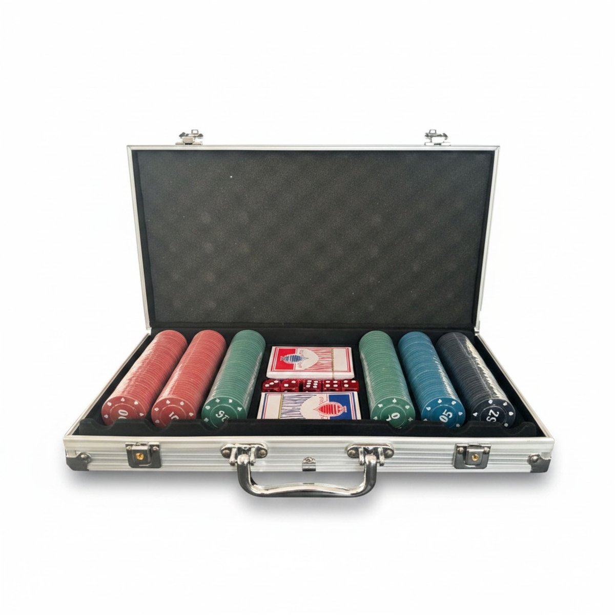 Dripio - Poker set - 300 fiches - 2 kaartspellen - Met luxe koffer