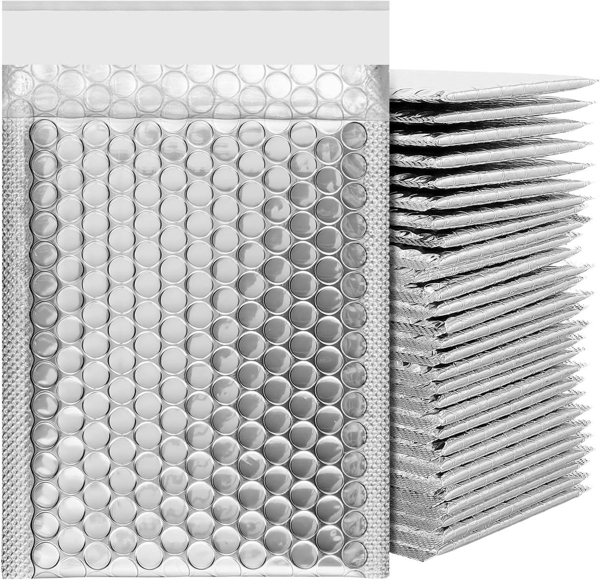 180 Stuks A6 Gewatteerde Enveloppen 13x19cm - Zilveren Zelfsluitende Verzendzakken met Waterdichte Laag voor Veilig Verzenden en Verpakken