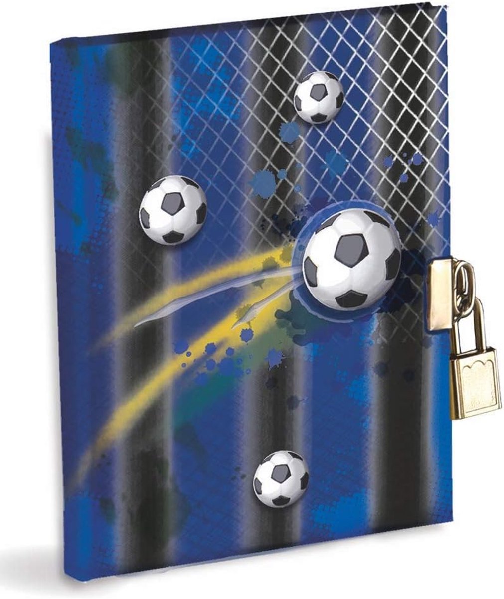 Thijox - Geheim Dagboek met Metalen Slot en 2 Sleutels, 14,5 x 18 cm, 64 Vellen Wit, Perfect voor Jongens om Gedachten en Vriendschappen te Schrijven