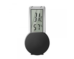 Inovra- Thermometer Digitale Temperatuurmonitor - Hygrometer - Voor Reptielen - Hoge Gevoeligheid - Met Zuignap - Terrarium Gebruik - Klimaatmeter