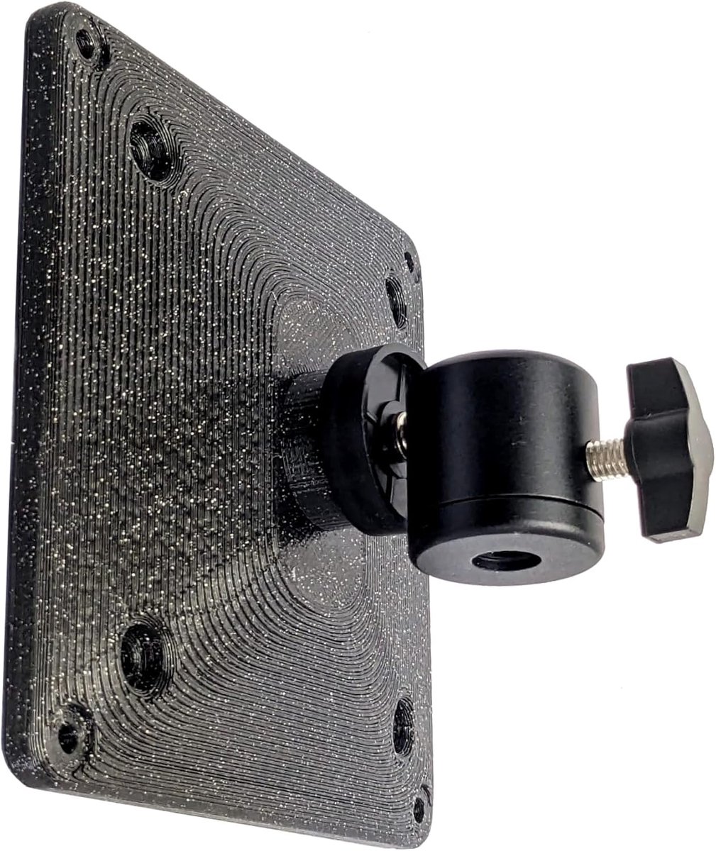Thijox - Statief VESA Adapter 75/100 met Kogelkop voor Camerastatief, Monitor Studio Houder 3/8" en 1/4" Schroefdraad - Duurzaam Duits Fabrikaat