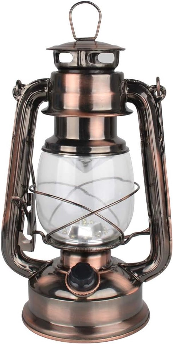 Thijox - Hurricane Vintage LED-Lantaarn - Warmwit - Antieke Metalen Hanglamp met Dimmer-Sc