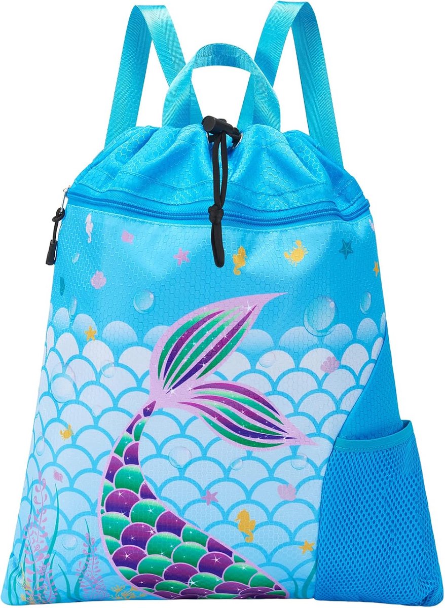SnelShoppen - Gymnastiekrugzak met Trekkoord 38x45 cm, Waterdichte Sporttas voor Kinderen, Ideaal voor Zwembad, Strand en Sportactiviteiten