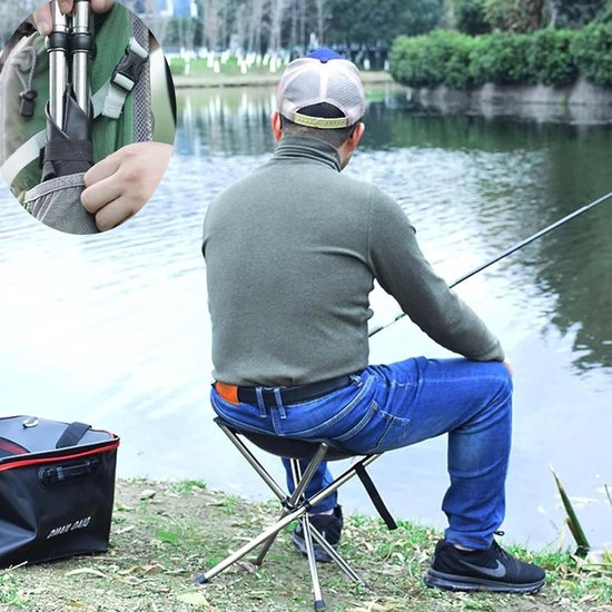 Draagbare Opvouwbare Kruk - Lichtgewicht en Compact voor Camping en Outdoor — afbeelding 2