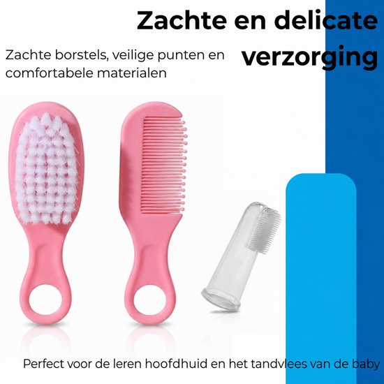Ryoudavell - Baby Manicureset en Gezondheidsset - 13-in-1 Baby Care Kit - Medische Doseerlepel, Nagelknipper en Neusaspirator - Kraamcadeau Pakket - Blauw van Ryoudavell — afbeelding 3