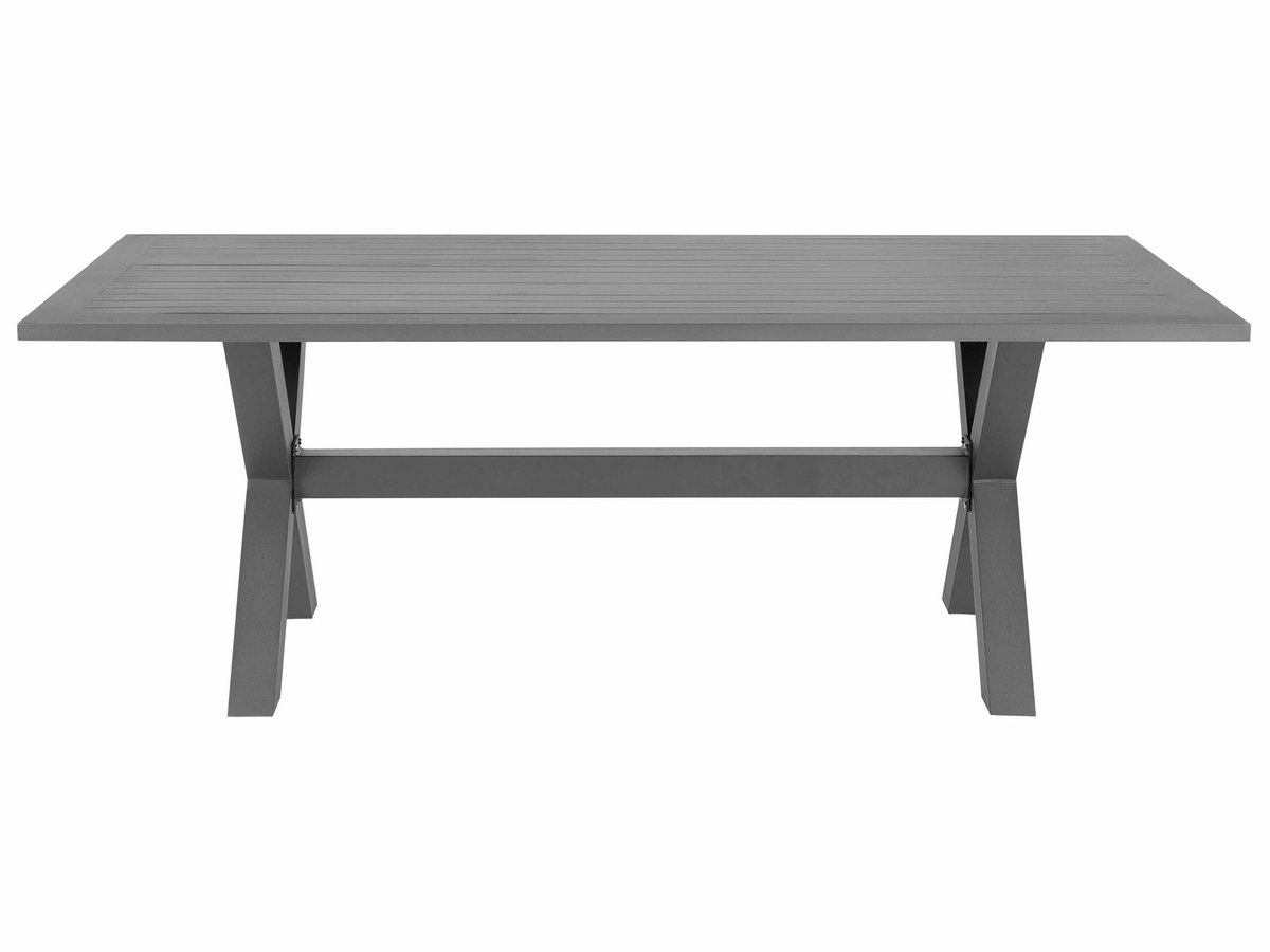 CASCAIS - Tuintafel - Grijs - 105 x 200 cm - Aluminium