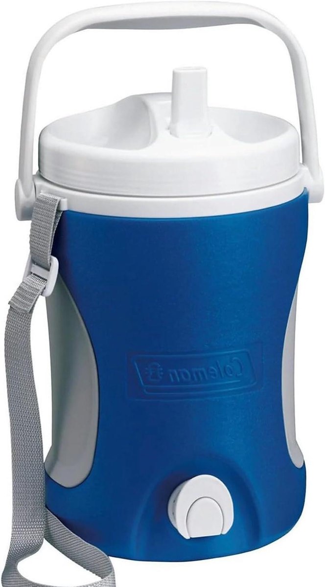 Drankkoeler - Waterkan IJsbox - Dranken Koel Houden - Lekvrij Schroefdeksel - 3.8 Liter - Blauw