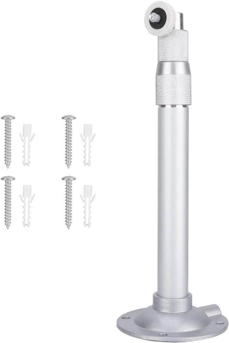 Projector Beugel - Plafondbevestiging Beamer - Thuisbioscoop Opzetten - 360 Graden Draaibaar - 36-60cm Verstelbaar - Zilver