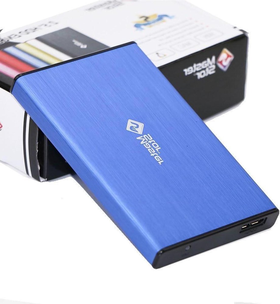 Externe Harde Schijf - Draagbare Opslag - Bestanden Opslaan - Supersnelle USB 3.0 - 500GB - Blauw