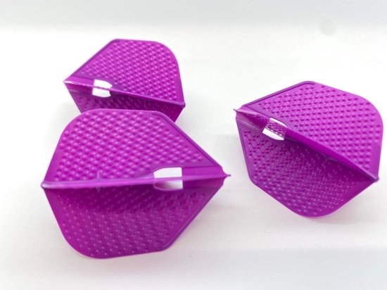 Dartpijlen Flights Vorm Standaard Klein Donkerpaars - Duurzame Kunststof Set — afbeelding 5