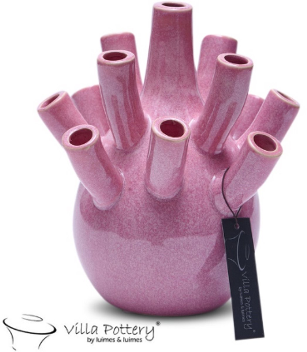 Vaas - Villa Pottery - Woondecoratie - Keramiek - Decoratie - Voorjaarscollectie - Waterdicht - Pinokkio 1_2 Pink