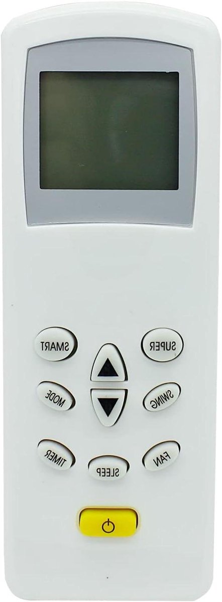 Afstandsbediening - Vervangende Bediening - Airco Bediening - Klaar voor Gebruik - 21 cm - Zwart