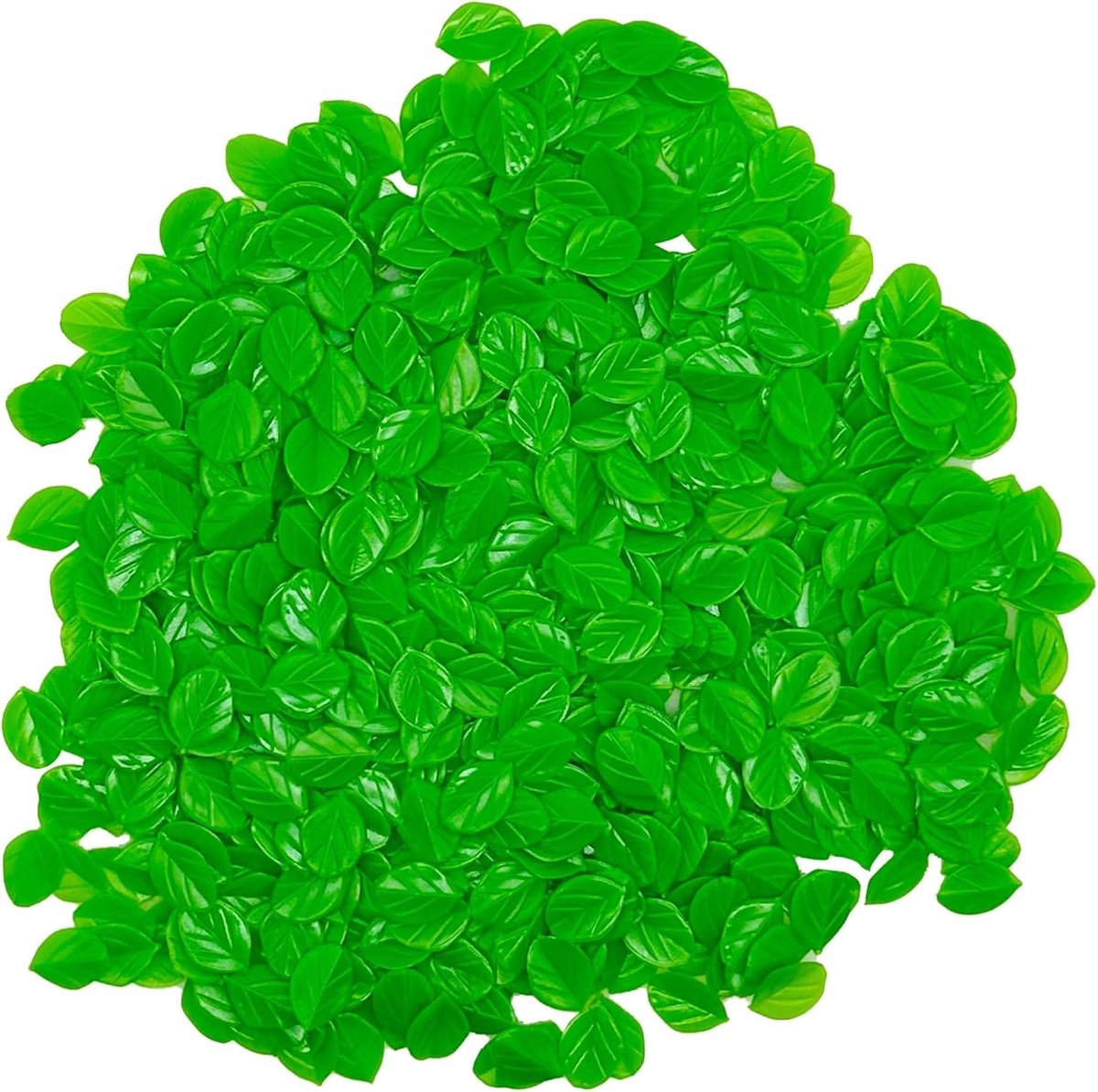 600Pcs Realistische Miniatuur Groene Ovalen Kunstmatige Bladeren voor Mini Huis Decoratie en Landschapsontwerp