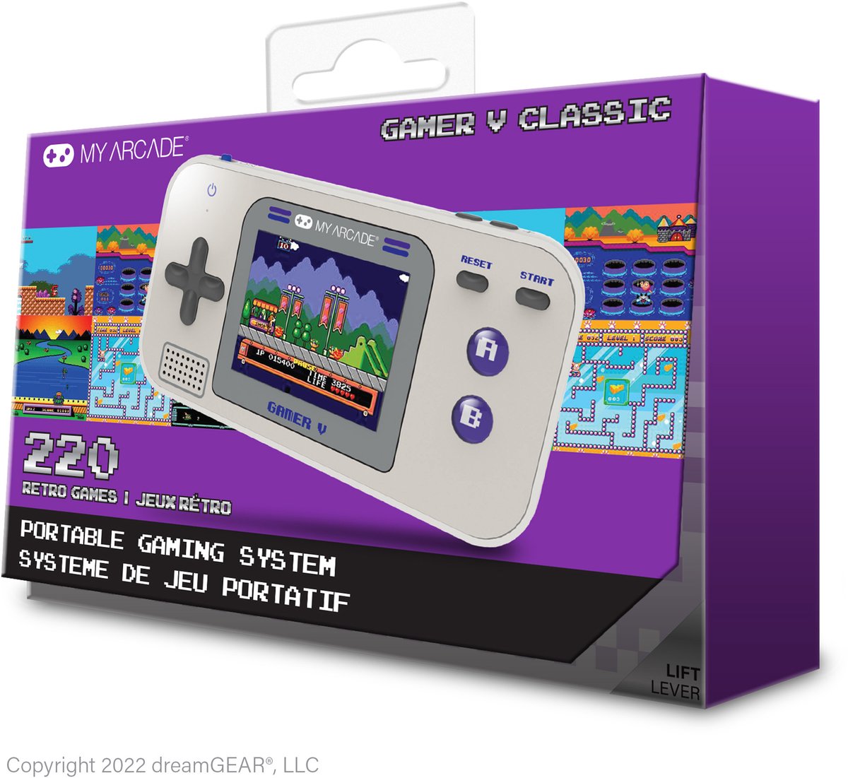 My arcade- Gamer V classique console portable gaming - Gris/violet