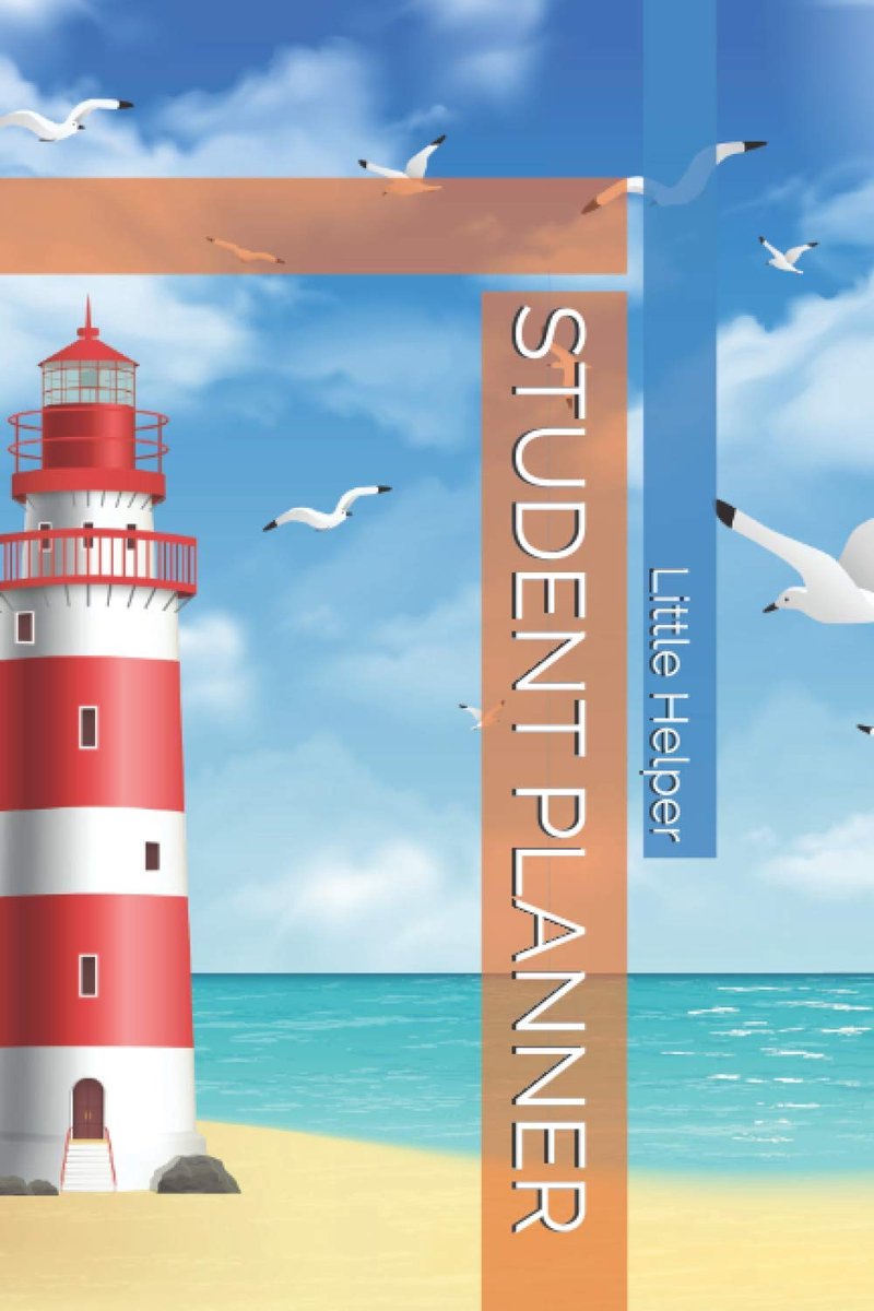 Thijox - Student Planner - Weekplanner voor Jongens en Meisjes - School Agenda met Vuurtoren Design - Perfect voor Studenten - A5 Formaat - Organiseer