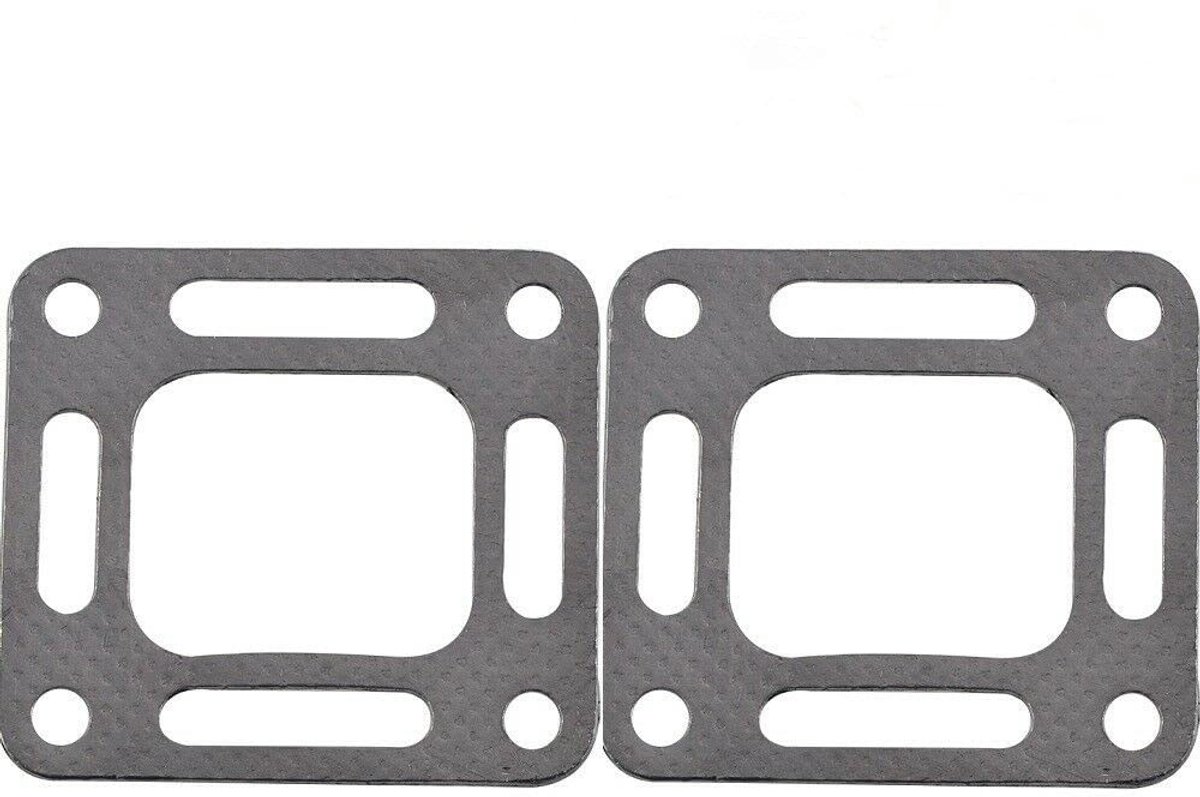 Dailygoods- Uitlaat Elleboog Pakking - 2 Stuks - Hoogwaardig Materiaal - OEM Pasvorm - Vervangt Mercruiser - Verpakkingsgrootte 6,97 x 5,91 x 0,39 Inch - Spruitstukpakking