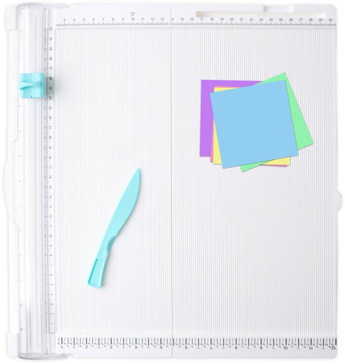 Dailygoods- Papiersnijder 2-in-1 - Snijmachine - Vouwplaat - 35 x 36 cm - Voor scrapbooking - Nauwkeurig snijsysteem - Professioneel resultaat