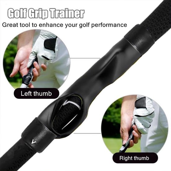 Thijox - Golf Grip Trainer - Professionele Golf Training Grip - Hulpmiddel voor Correcte Greep en Swing - Golf Swing Trainer met Armband voor Houdings van thijox — afbeelding 4