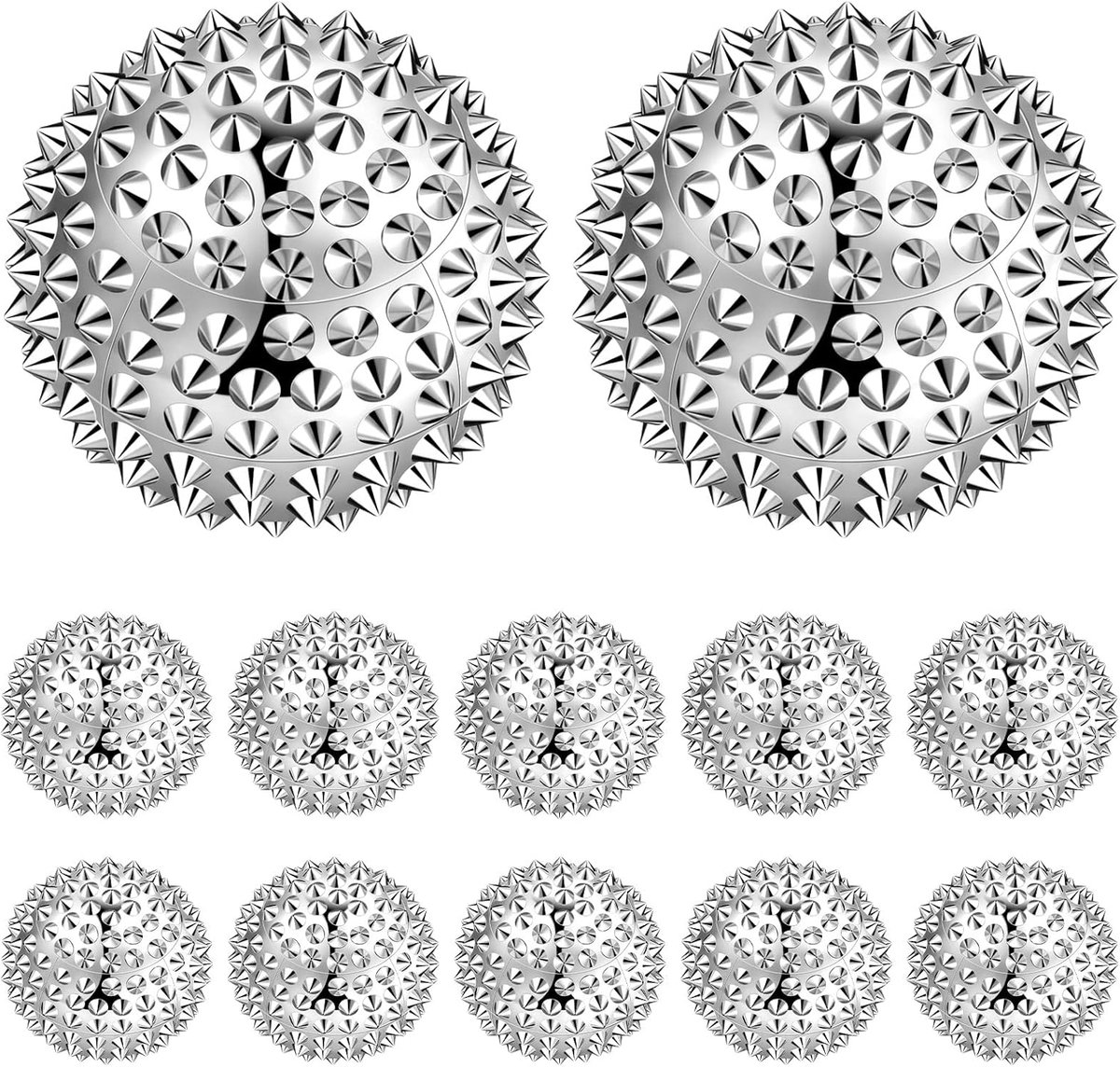 Thijox - 20 Stuks Magnetische Massagebal - Acupressuurbal voor Hand en Lichaam - Kleine Egelbal voor Stressvermindering en Ontspanning - 32 mm Diamete