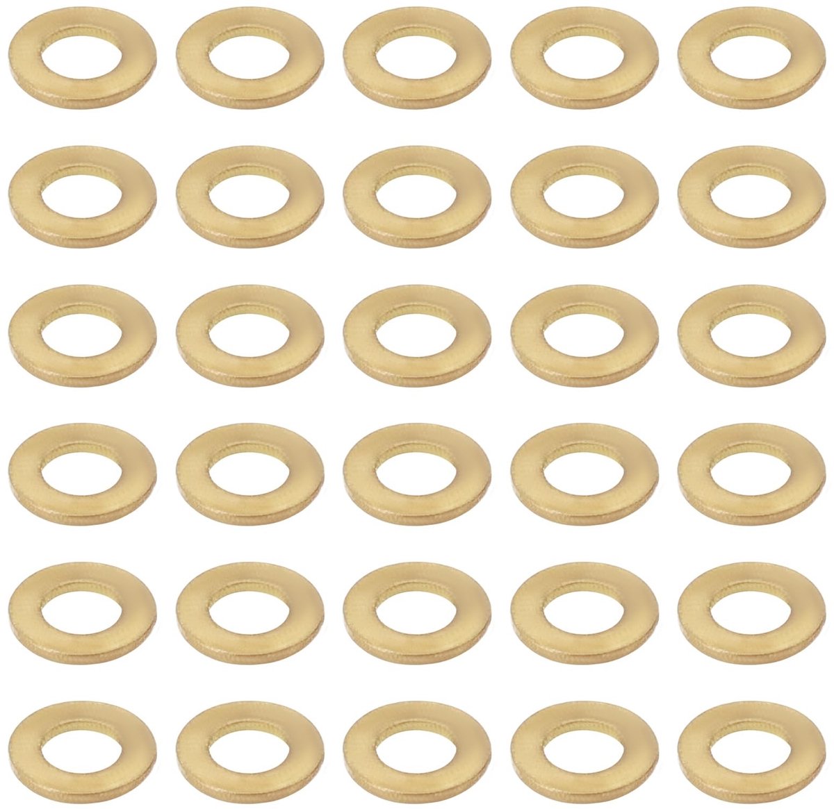 Dailygoods - Miniatuur Messing Wasmachines - 50 Stuks M1.4 - Platte Pakkingen - Messing - Bevestigingsringen - Geschikt voor Elektronica en Meubels