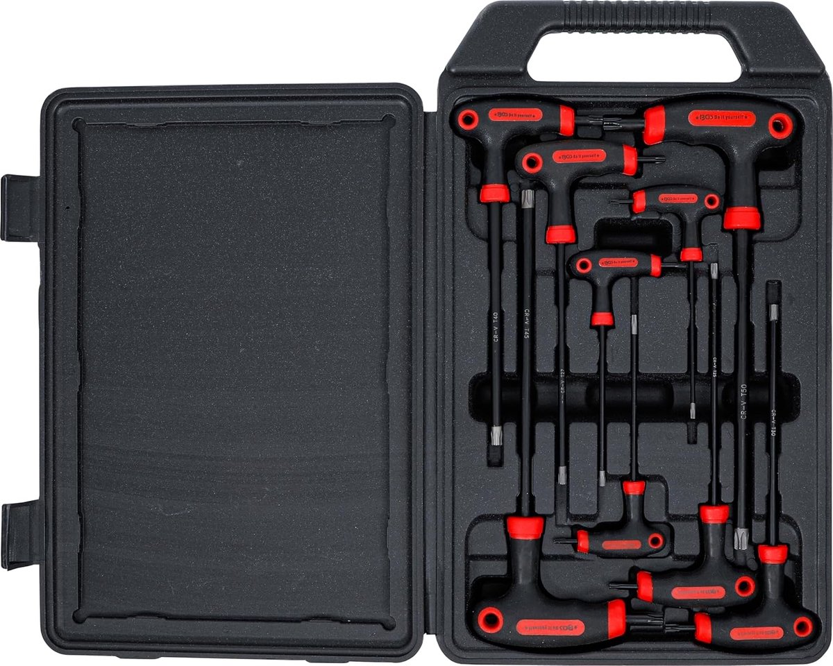 SnelShoppen - Schroevendraaierset T-greepen 9-dlg | Torx T10-T50 | Duurzaam Gereedschap voor Werkplaats en Industrie
