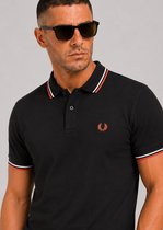 Fred Perry Twin tipped fred perry shirt - black dusky blue strawberry cream