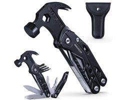 Thijox - RAXCO 14-in-1 Multi-Tool Hamer, Multifunctioneel Gereedschap voor Kamperen, Draagbaar Zakgereedschap, Ideaal Vaderdag Geschenk voor Mannen, V