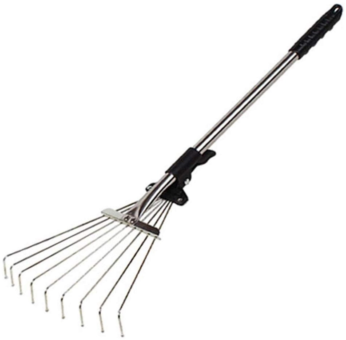 Dailygoods - Verstelbare Tuinbladhark - Multi-getande Metalen Hark - Telescopisch Tuingereedschap - Diverse Kleuren - Voor Gazon en Tuin - Lichtgewich...
