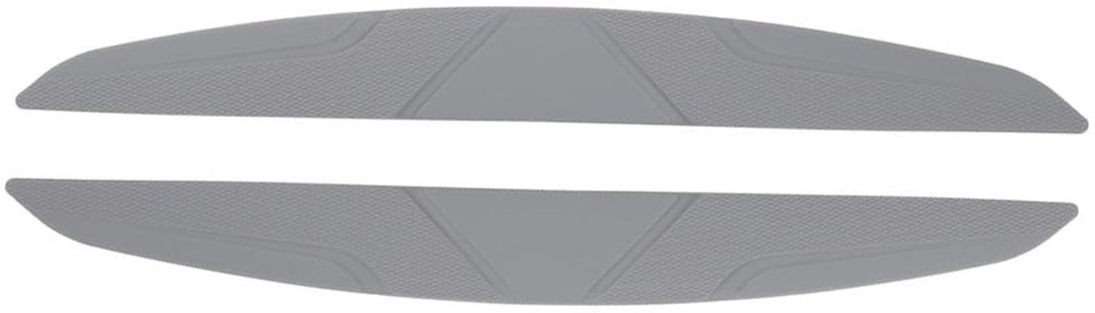 Dailygoods- Bumperbeschermers 2x - Silicagel - 40x4.5 cm - Zwart/Grijs - Auto Zijdeur/Hoekbeschermers - Bescherming tegen krassen - Autobeschermers