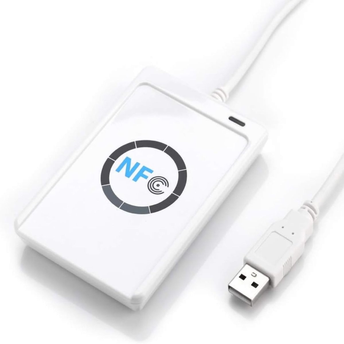 NFC Lezer en Schrijver, ISO 14443A/B Contactloze Kaartlezer met 424Kbps Snelheid en Software voor Computer, Ideaal voor Toegangscontrole en Betalingen