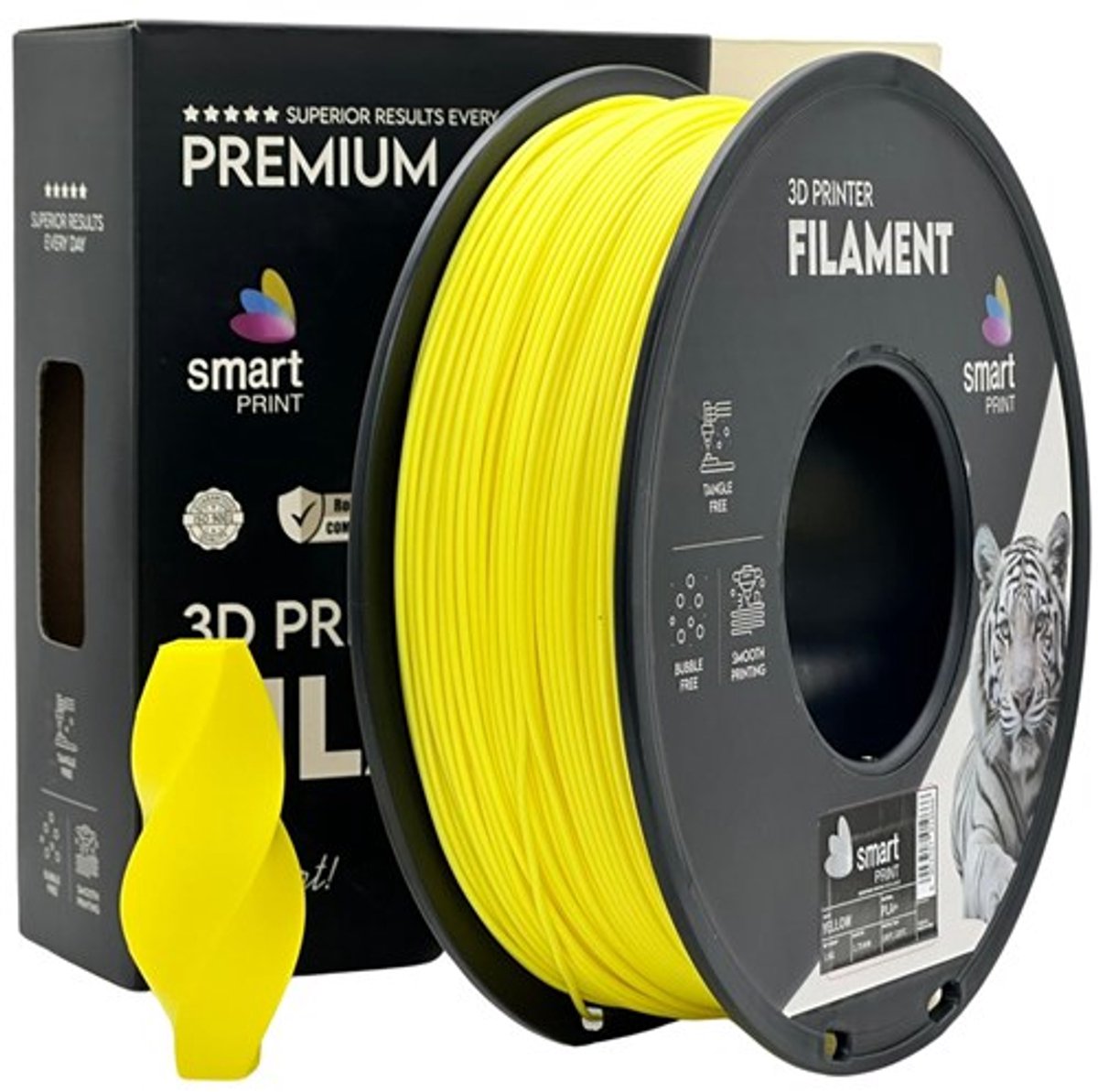 Smartprint PLA+ Yellow 1.75mm 1kg