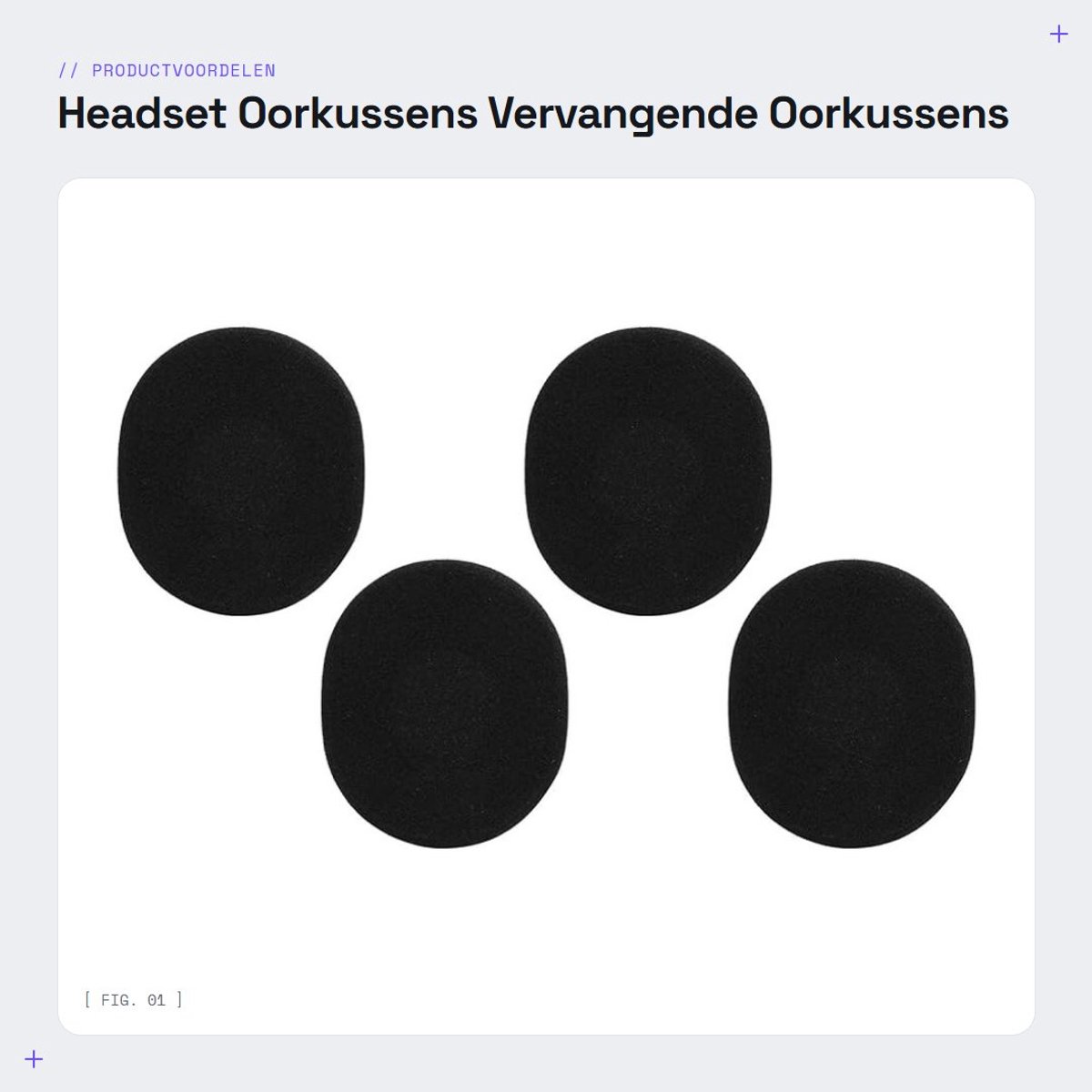 Dailygoods - Headset Oorkussens - Vervangende Oorkussens - Ideaal voor Gym en Training - Zwart - Comfortabel en Duurzaam - Geschikt voor H800 - Zwart
