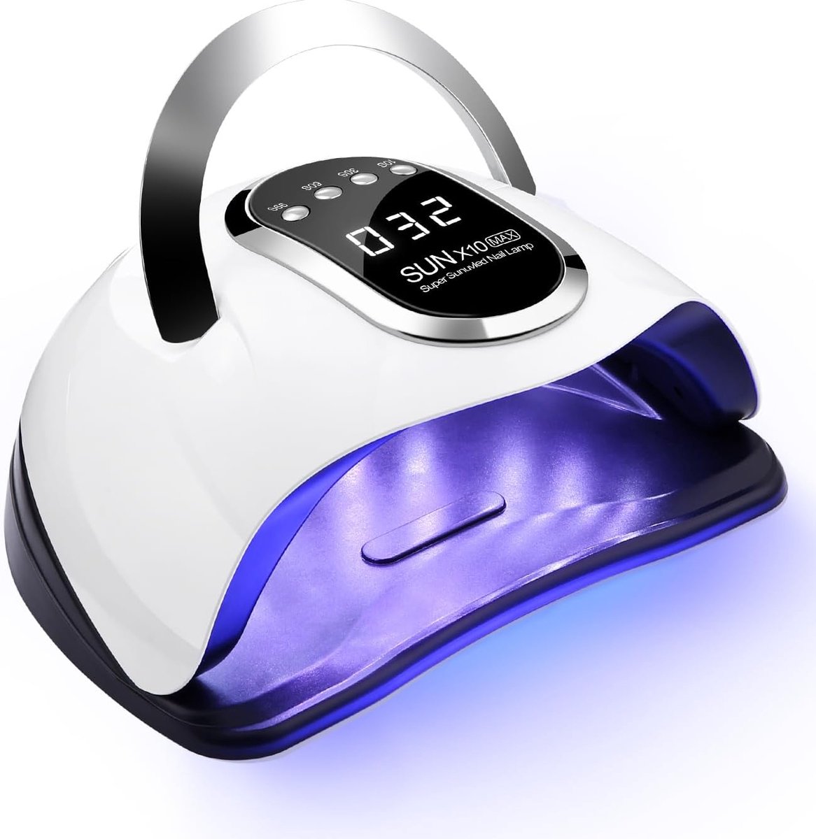 Thijox - Professionele Nail Dryer 220W UV Lamp met 60 LED's, Digitale Timer 10/30/60/99s, LCD Display en Slimme Sensor voor Gel Nagellak en Schellak,