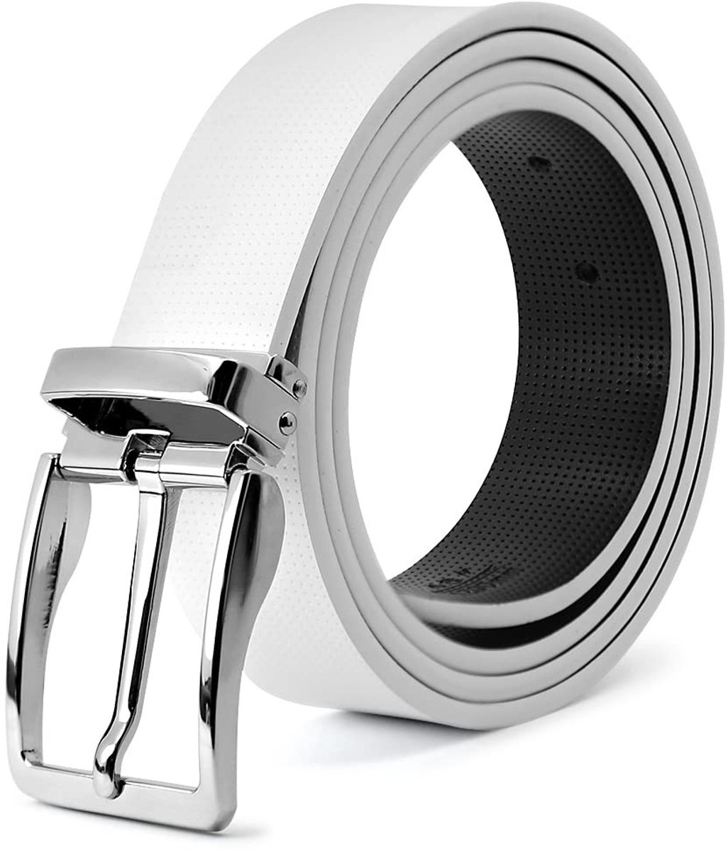 Dailygoods- Herenriem van hoogwaardig leer - Verstelbare maat - Elegante gesp - Klassiek design - Geschikt voor casual/business - Inclusief geschenkdoos - Riem