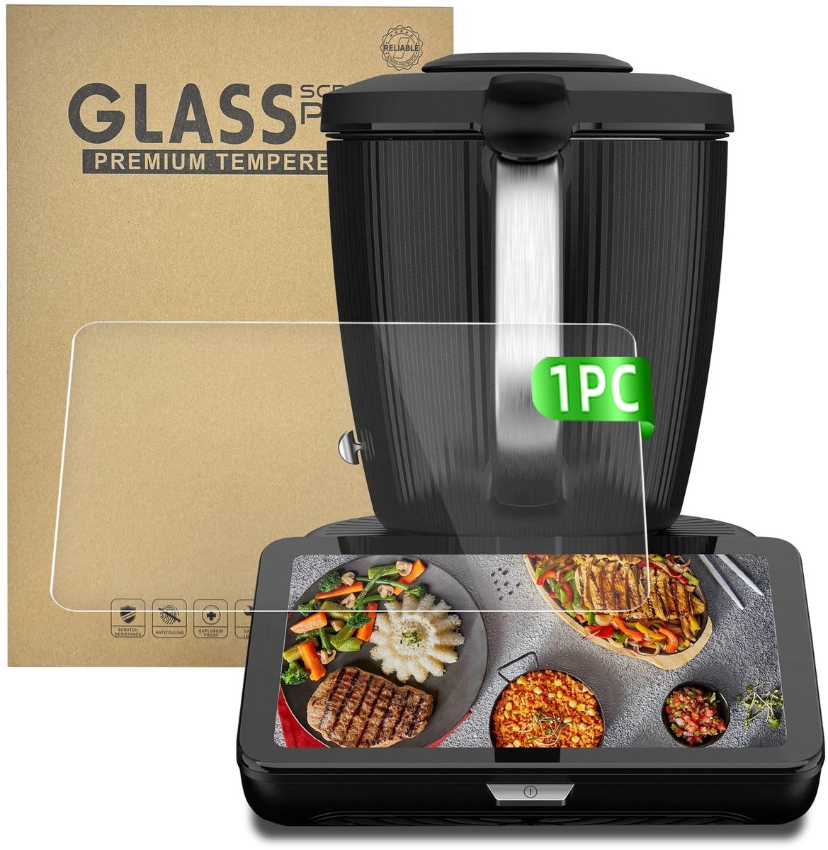 Dailygoods- Schermbeschermglas 9H Panserglas - Ultra Helder/Antikras - Antivingerafdruk - Bubbelfrije Installatie - Perfect Passend Accessoire voor TM7 - Screenprotector