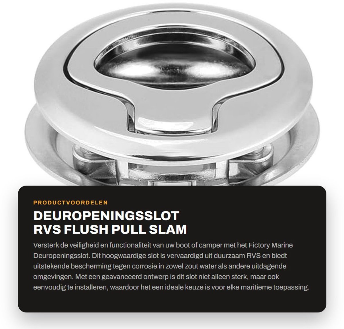 Dailygoods- Deurslot Hoogwaardige Roestvrij Staal - Deurslot Buitendeur - Deurslot Met Sleutel - Deurslot Voor Boot - Deurslot Voor Jacht - Corrosiebestendig - Bootdeurslot