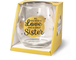 Wijn -Waterglas Sister Proost!