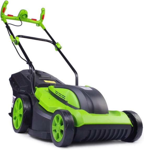 Elektrische grasmaaier - Gazonmaaier duwmaaier - Gazon onderhouden - Krachtige 2000W motor - 43 cm maaibreedte - Zwart — afbeelding 5