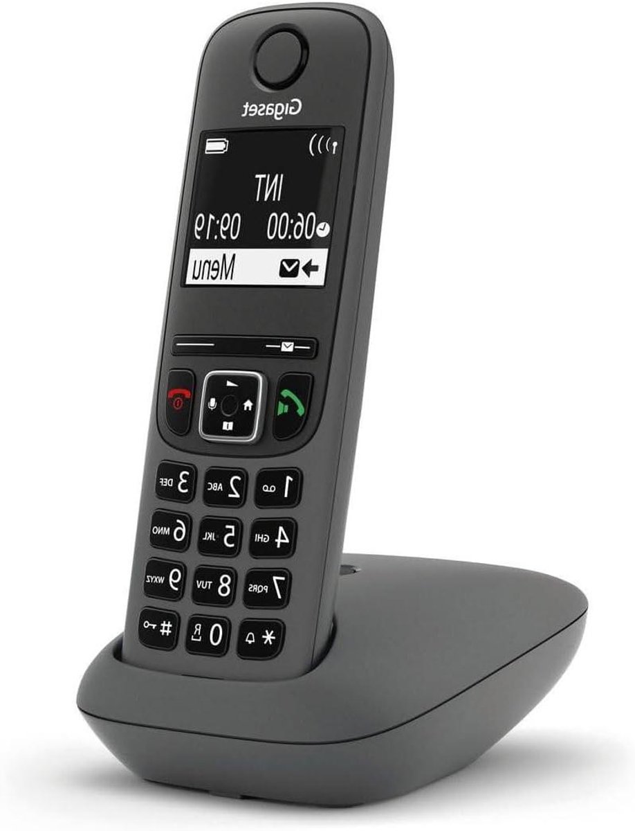 Draadloze Telefoon - Huistelefoon - Bellen Thuis - Handsfree Functie - 100 Contacten - Antraciet