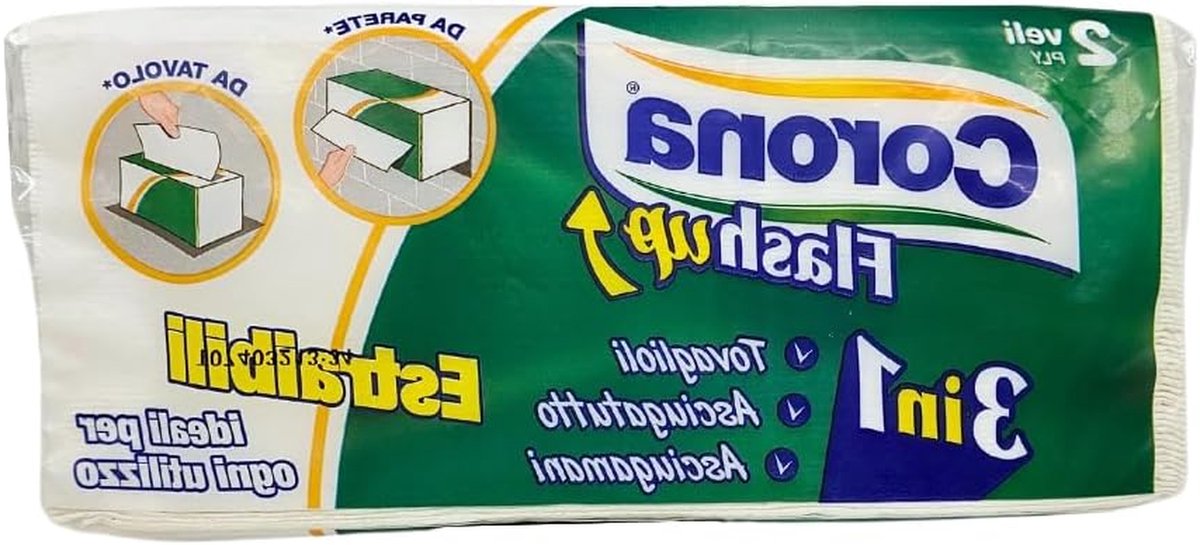 Papieren handdoeken - Servetten droogdoek - Hygiënisch afdrogen - Biologisch afbreekbaar - 1280 scheuren - Wit