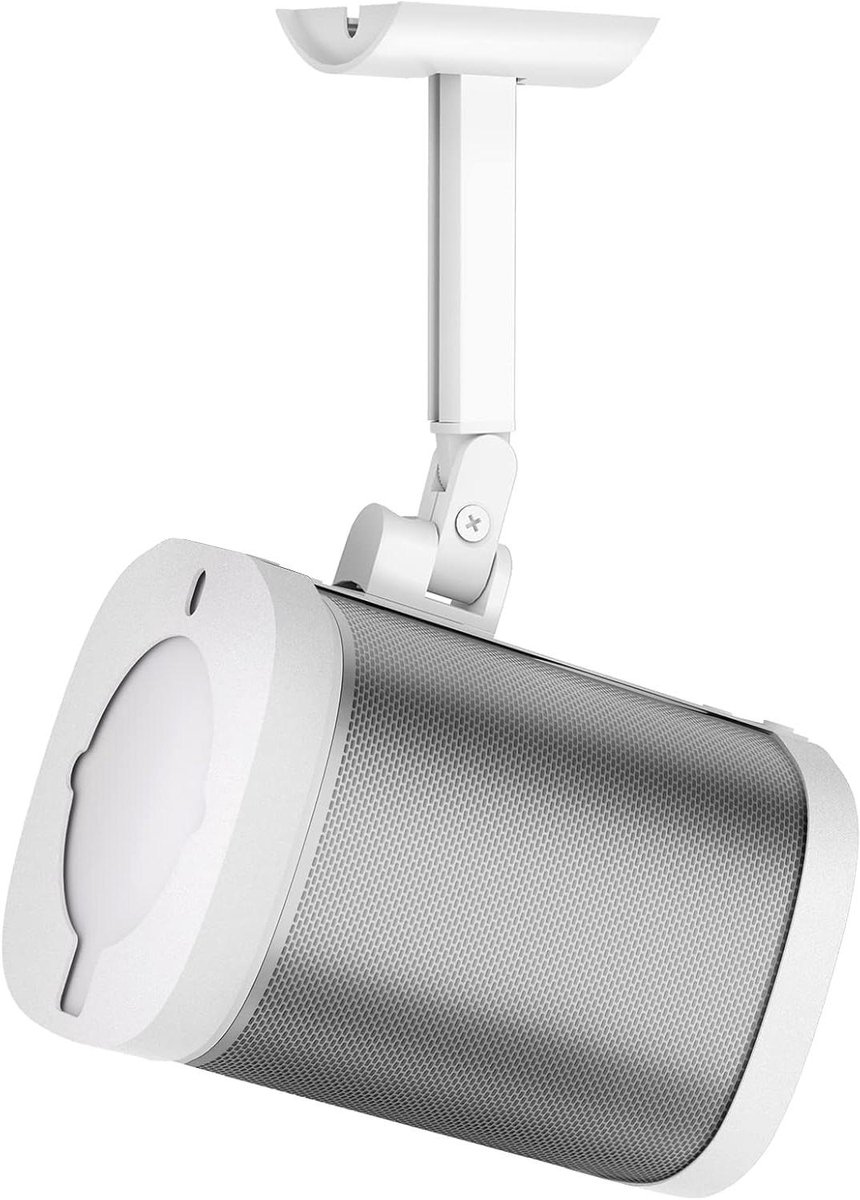 Speaker Ophanging - Muurbeugel Plafond - Optimaal Geluid - 2-in-1 Ontwerp - Verstelbaar - Wit