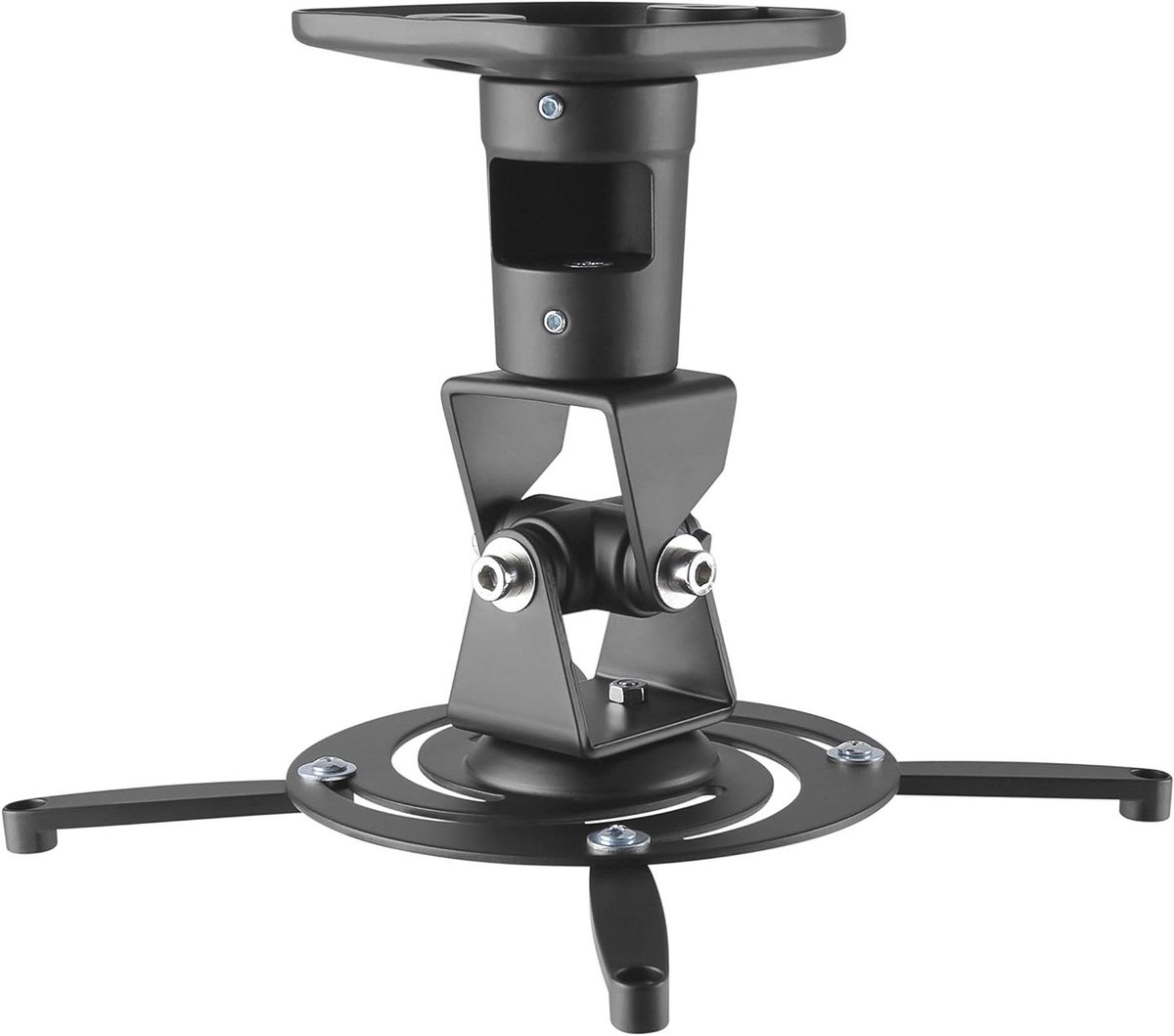 Projector Plafondsteun - Universele Houder - Thuisbioscoop Opzetten - Verstelbare Montagearmen - 54 x 19 cm - Zwart
