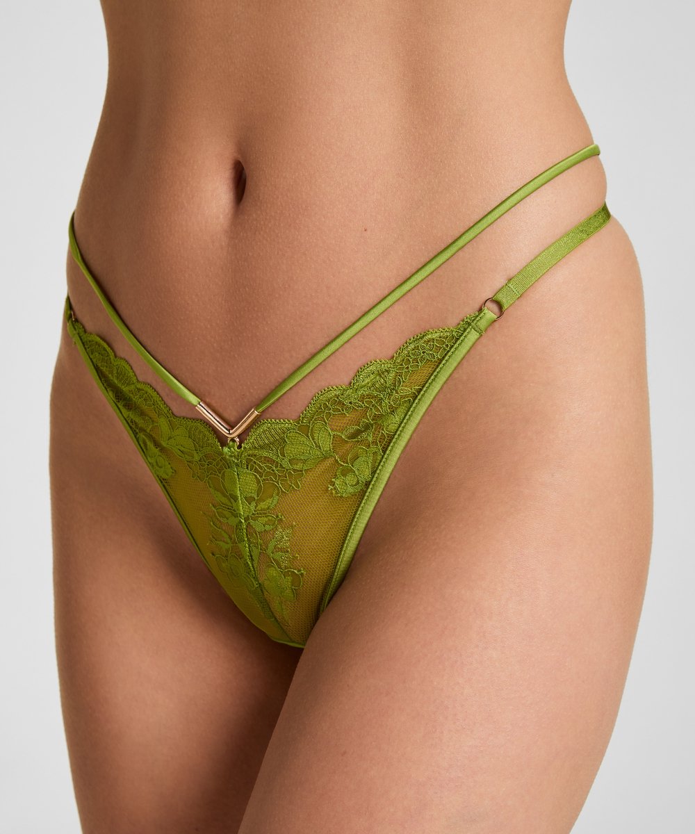 Hunkemöller Highleg Thong Zara Groen